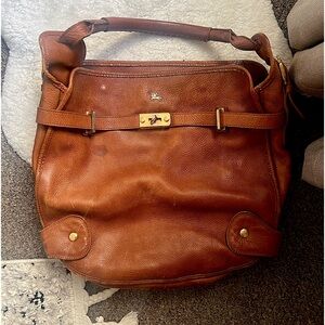 Burberry Prorsum Brown Leather Large Shoulder Bag